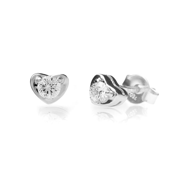 Orecchini Promesse Donna in Oro bianco Diamante 0.06 Ct OCUT006 - OCUT006